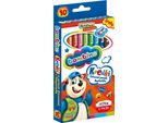 Pastelli A Matita 10 Colori In Cornice Di Legno + Temperino Bambino