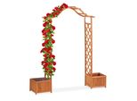Arco Di Rose In Legno Relax Con 2 Fioriere