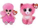 Ty - Animali Di Peluche - Beanie Boo's - Barboncino Camilla E Gatto Reagan