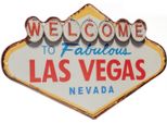 Insegna Di Latta Moritz Welcome Las Vegas Nevada 49 X 27 Vintage Retro Nostalgia Decorazione In Metallo