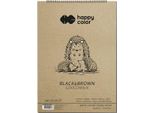 Quaderno A Spirale Happy Color Black & Brown A4 50 Fogli 80G