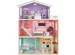 Grande Casa Delle Bambole Mobili/Accessori In Legno 3 Livelli Di Gioco Casa Delle Bambole 22030