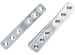 Kotarbau® Set Di 50 Piastre Forate 116 X 20 Mm Argento Zincato Connettore Piatto Connettore In Legno Interno - Esterno Piastra Forata Connettore In Acciaio Lamiera Forata Barra Piatta