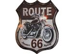 Cartello Di Latta Moritz 40 X 50 Cm Route 66 Road Sign Motorbike Decoration Metal Sign Retro Vintage Retro Sayings Funny
