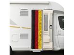 Moritz Tenda In Ciniglia 56 X 185 Cm Nero-Rosso-Oro Tenda Per Porta Come Zanzariera Zanzariera Per Campeggio Caravan