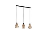 Adwickle Lampada A Sospensione Lampada A Sospensione Lampada A Sospensione - L87 X L14,5 X H110 Cm - Nero - 3X40W Escl. - IP20