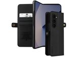 Avizar, Custodia Pieghevole Per Galaxy Z Fold6 Patta Magnetica, Nero