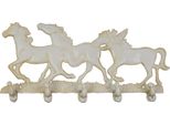 Moritz Appendiabiti Da Parete Cavalli 5 Ganci In Ghisa Bianca 37 X 17 X 4 Cm Appendiabiti Appendiabiti Vintage