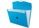 Cartella A4 12 Scomparti Blu D.Rect