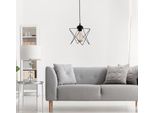Opviq, 205- 205FLH, Nero, Lampadario, Lampadario A Prisma In Metallo