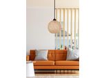 Opviq, 190 - Jb, Lampadario, Bianco, Iuta, 24 X 24 X 55 Cm