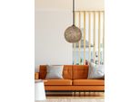 Opviq, 190- 190FLH, Nero, Marrone, Lampadario, Lampadario In Iuta Fatto A Mano