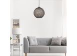 Opviq, 190- 190FLH, Crema,|,Nero, Lampadario, Lampadario In Juta Fatto A Mano