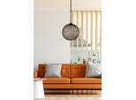 Opviq, 190- 190FLH, Marrone, Lampadario, Lampadario In Iuta Fatto A Mano