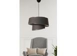 Opviq, Barette - Argento, Antracite, Lampadario, Argento, Metallo, 32 X 32 X 70 Cm