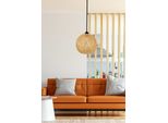 Opviq, 190- 190FLH, Giallo, Marrone, Lampadario, Lampadario In Iuta Fatto A Mano