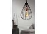 Opviq, 205- 205FLH, Nero, Lampadario, Lampadario A Bulbo In Metallo