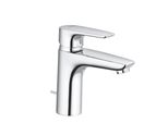 Kludi Pure&Solid Mitigeur Monocommandé Pour Lavabo, Hauteur De Bec 100Mm, Garniture D'éCoulement, 3.8 L/Min, Chrome, 342900575WR5, 342900575WR5