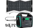 Swarey 1000W (Picco 1500W) Caricabatterie Generatore Di Energia Portatile S1000 Power Station Con Pannello Solare Da 200W, 725,76Wh 201600Mah Batteria Agli Ioni Di Litio Di Backup Di Stoccaggio Solare Con 65W Type-C, Generatore Solare Per Viaggi In Auto, Off-Grid, Interruzioni Di Corrente