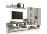 Mobile Tv Dkd Home Decor Bianco Metallo Alluminio Legno Mdf 277 X 75 X 173 Cm 277 X 35 X 173 Cm