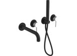 Miscelatore Da Incasso Per Vasca Ultrasan, Set, Nero Opaco/Cromo