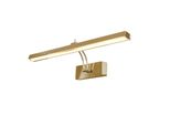 Lampada Per Quadri A Led Rhodes, Ottone Satinato