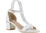 Van Hill Sandali Classici Da Donna Con Tacco A Blocco 840887, Colore: Bianco, Taglia: 37