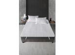 L'essentiel Linge De Maison, Quilted Alez (90 X 200), Proteggi Letto Singolo, 100% Cotone, Bianco, 90 X 200 Cm