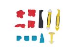Pala Per Colla, Raschietto Per Colla, Piastra Raschietto In Silicone, Kit Piastra Raschietto, Strumenti Di Rifinitura Del Calafataggio, Strumenti Di Sigillatura Del Calafataggio