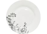 Set Da Pranzo In Porcellana White Floral Per 6 Persone, 18 Pezzi