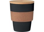 Midocean - Tazza "Galao"", Sughero, 300Ml MO606 (Taglia Unica) (Nero)"