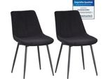 Sedia In Velluto Albatros Bosa Beige - Set Di 2 Sedie Da Pranzo Dal Design Moderno E Retrò, Imbottite Ed Ergonomiche, Rivestimento Dekra, Facile Da Pulire
