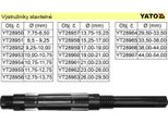 Alesatore Hss Regolabile 38-44 Mm2, Lunghezza 345 Mm