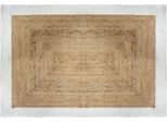 Tappeto In Iuta Con Bordo Bianco 120 × 170 Cm - Atmosphera CréAteur D'intéRieur