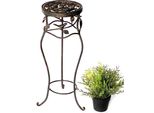 Sgabello Per Fiori In Metallo Nero Rotondo Da 52 Cm Portafiori 18215 Colonna Per Fiori Portapiante Antico Sgabello Per Piante Vintage
