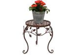 Dandibo Sgabello Per Fiori In Metallo Marrone 30 Cm Portafiori 93992 M Colonna Portafiori Antico Portapiante Sgabello Per Piante