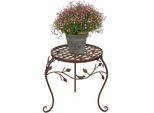 Dandibo Sgabello Per Fiori In Metallo Marrone 35 Cm Portafiori 93992 L Colonna Per Fiori Portapiante Antico Sgabello Per Piante