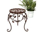 Dandibo Sgabello Per Fiori In Metallo Marrone 25 Cm Portafiori 93992 S Colonna Per Fiori Portapiante Antico Sgabello Per Piante