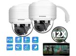 Telecamera Ptz, Risoluzione 8MP, Zoom Ottico 12X, 2Pcs 4K Poe Ptz