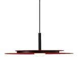 Lampada A Sospensione, Design Moderno, Led A Risparmio Energetico, Rosso 35 Cm, Luce Calda