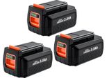 Batteria Per Elettroutensili, Capacità 3500Mah, Compatibile Con Black & Decker 3PCS 3500Mah