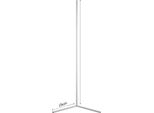 Lampada Da Terra, Design Moderno, Efficienza Energetica, 142 Cm Bianco, Rgb