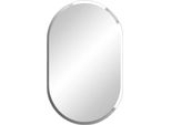 Specchio Da Bagno, Design Senza Cornice, Installazione A Parete, Ovale Lungo 50X80Cm