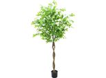 Albero Di Ficus Artificiale, Design Realistico, Decorazione Versatile, 160 Cm