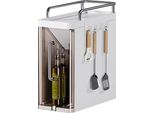 Ripiano Portaoggetti, Design Estraibile, Organizzatore Salvaspazio, 2 Strati