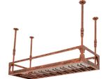 Portabottiglie, Design Industriale Vintage, Elevata Capacità Di Carico, Cioccolato