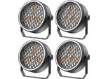 Faretti Da Palco, Effetti Luminosi Rgb, Controllo Dmx, 4 Unità, Spina Ue