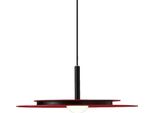 Lampada A Sospensione, Design Moderno, Led A Risparmio Energetico, Rosso 25 Cm, Luce Calda