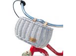 Cestino Da Bici Per Bambini In Vimini Bianco Con Cinghie