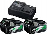 Hikoki Hitachi Booster Pack 2X BSL1850MA 18,0 Volt 5,0 Ah + Caricatore UC18YKSL3